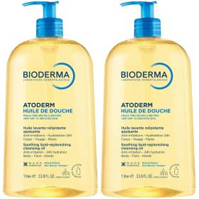 Bioderma Набор увлажняющее масло для душа, 2х1 л. фото