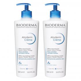 Bioderma Питательный увлажняющий крем для лица и тела, 2 х 500 мл. фото