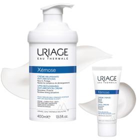 Uriage Набор Xemose крем для лица 40 мл  крем липидовосстанавливающий, против раздражений 400 мл. фото