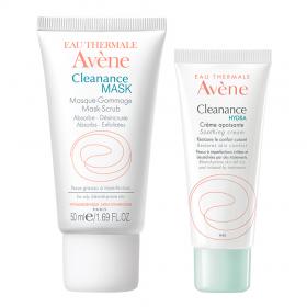 Avene Комплект Клинанс Гидра Успокаивающий крем, 40млМаска для глубокого очищения, 50мл. фото