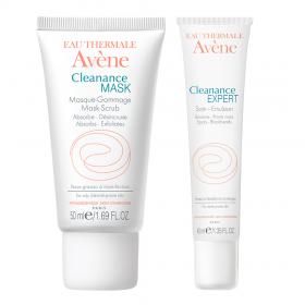 Avene Комплект Клинанс Маска для глубокого очищения, 50млЭмульсия себорегулирующая, 40мл. фото