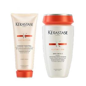 Kerastase Комплект Нутритив Молочко Мажистраль, 200млШампунь-Ванна Сатин 1, 250мл. фото