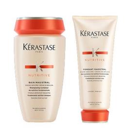 Kerastase Комплект Нутритив Шампунь-Ванна Мажистраль, 250млМолочко Мажистраль, 200мл. фото
