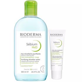 Bioderma Набор мицеллярная вода 500 мл  крем Hydra 40 мл. фото