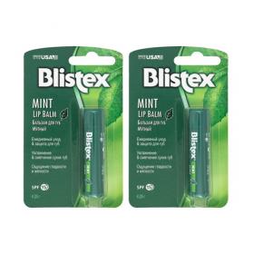 Blistex Комплект Бальзам для губ мятный 2х4,25 гр.. фото