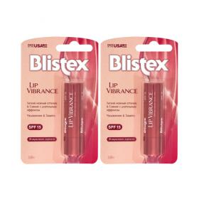 Blistex Комплект Бальзам для губ Lip Vibrance 2х3,69 гр.. фото