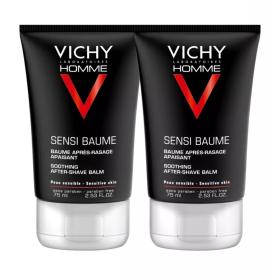 Vichy Комплект Бальзам смягчающий после бритья для чувствительной кожи Sensi Baume Ca, 2 шт. по 75 мл. фото