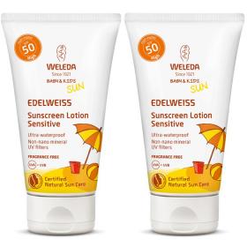 Weleda Комплект Натуральный солнцезащитный крем для младенцев и детей SPF 50, 2х50 мл. фото