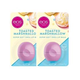 Eos Набор Marshmallow lip balm бальзам для губ на картонной подложке 2 шт.. фото