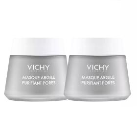 Vichy Комплект Минеральная маска с глиной, глубоко очищающая поры, 2 х 75 мл. фото