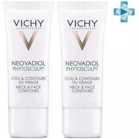 Vichy Комплект Антивозрастной крем для повышения упругости кожи лица, шеи, зоны декольте Phytosculpt, 2 х 50 мл. фото