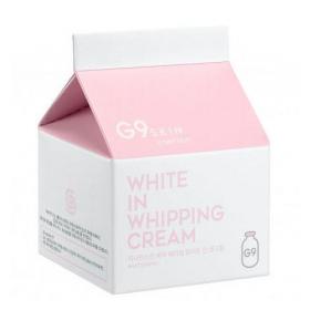 Berrisom Осветляющий крем для лица с экстрактом молочных протеинов G9 White In Whipping Cream 50 г. фото