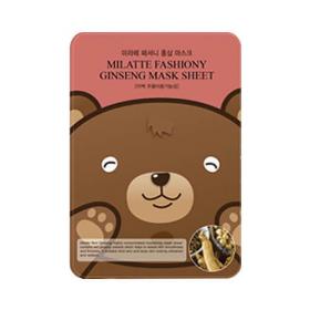 Milatte Маска тканевая с экстрактом красного женьшеня, 21 г. фото