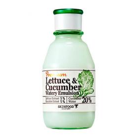 Skinfood Эмульсия увлажняющая с экстрактом огурца и салата Premium lettuce  cucumber watery emulsion, 140 мл. фото