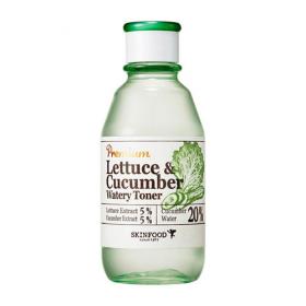 Skinfood Тонер для лица успокаивающий Premium Lettuce  Cucumber Watery Toner, 180 мл. фото