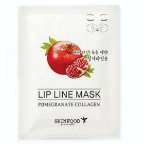 Skinfood Маска для носогубных складок Pomegranate Collagen Lip Line Mask, 3,5 г. фото