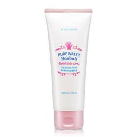 Etude House Пенка для умывания с экстрактом баобаба Pure Water Baobab Cleansing Foam, 150 мл. фото