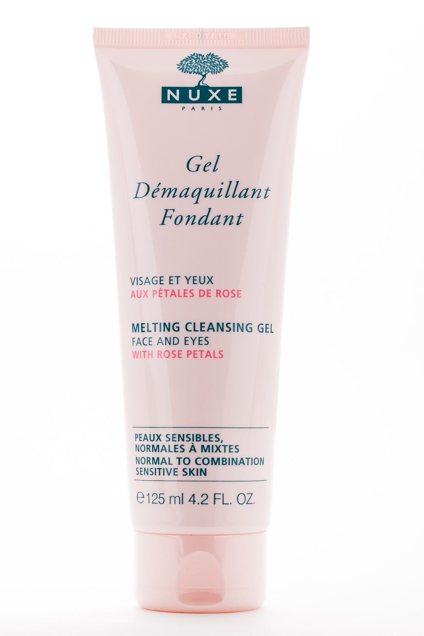 Нюкс Тающий очищающий гель с лепестками роз 125мл (Nuxe, aux Petales de Rose) фото 1