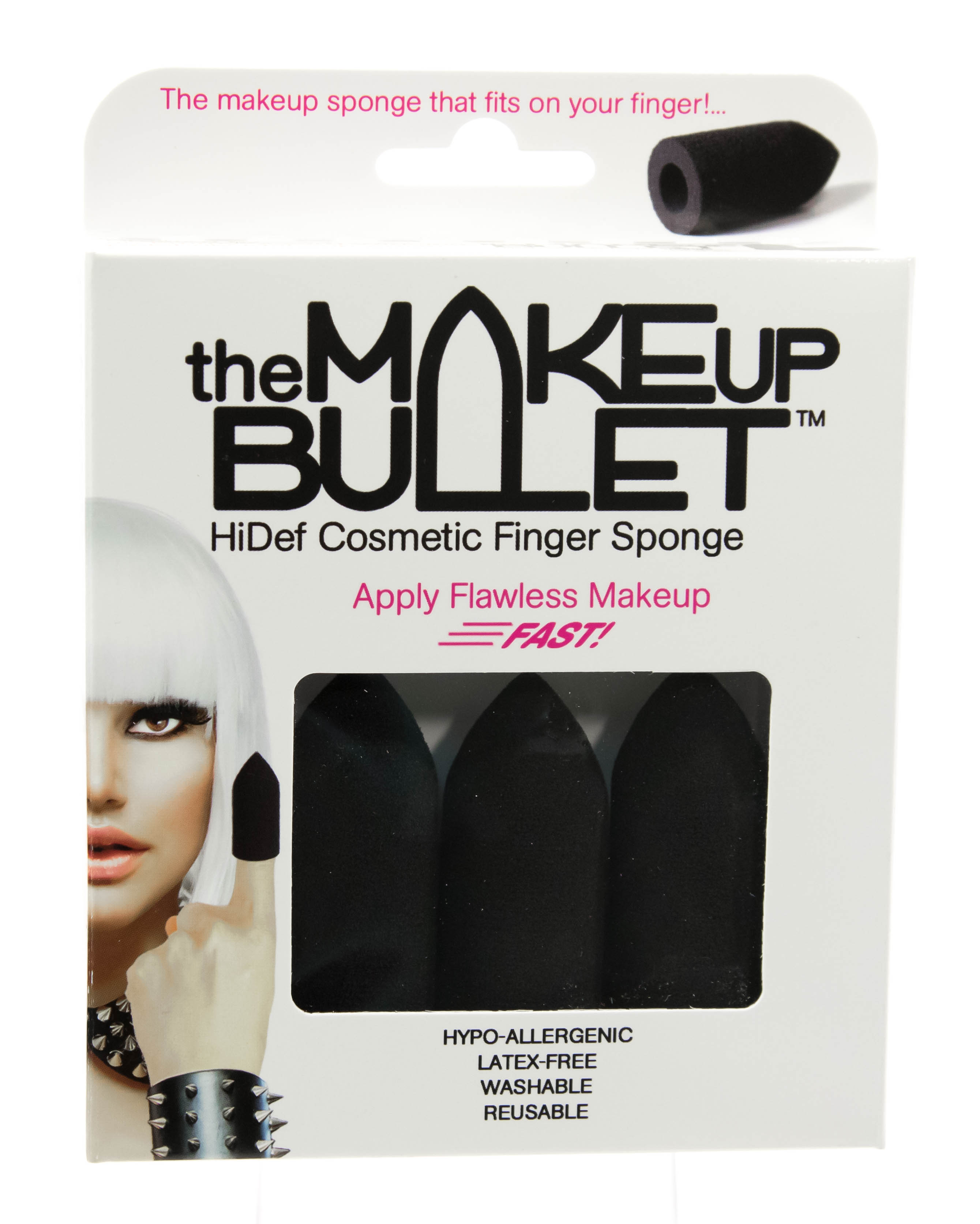 Зе Мейкап Буллет Косметический спонж, 3 шт (The Makeup Bullet, Sponge) фото 0