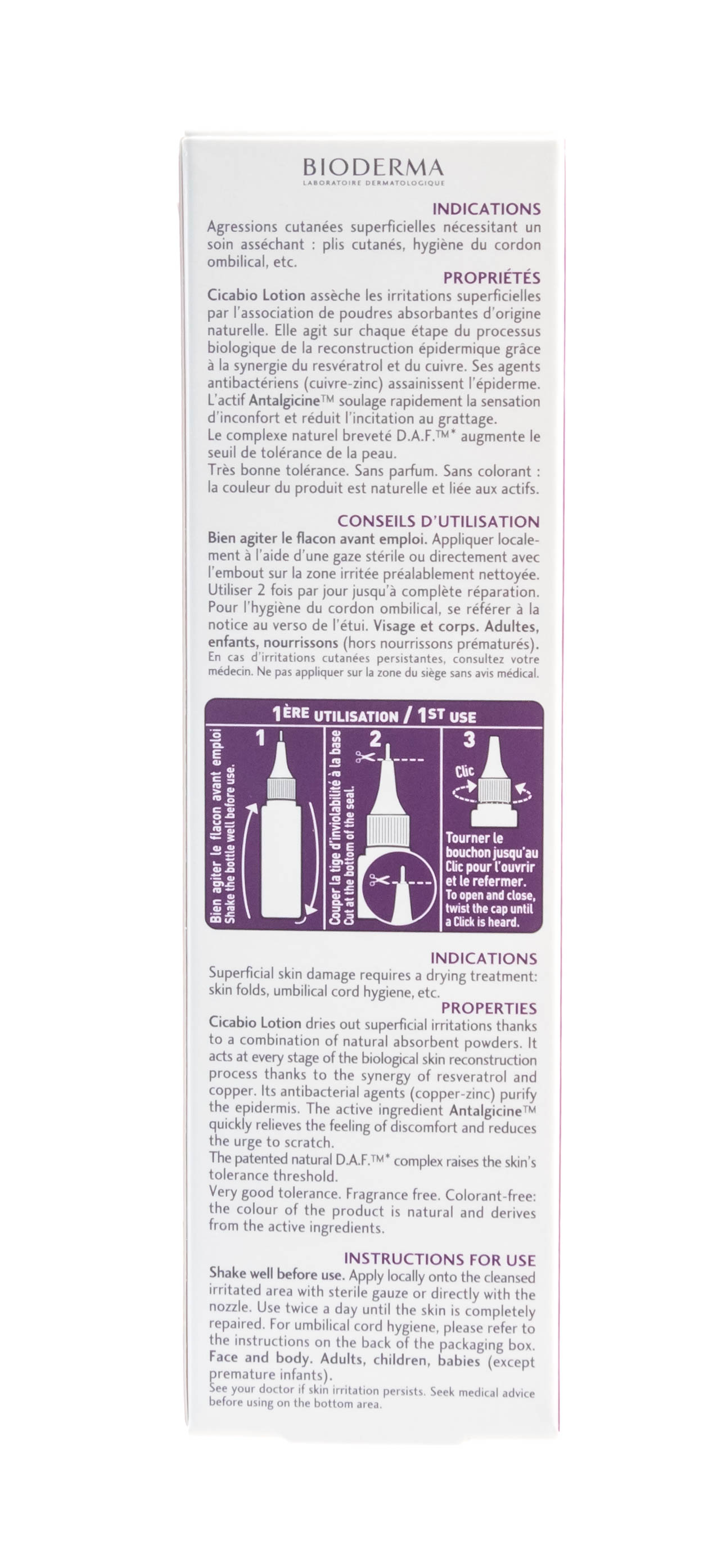 Биодерма Лосьон Цикабио 40 мл (Bioderma, Cicabio) фото 3