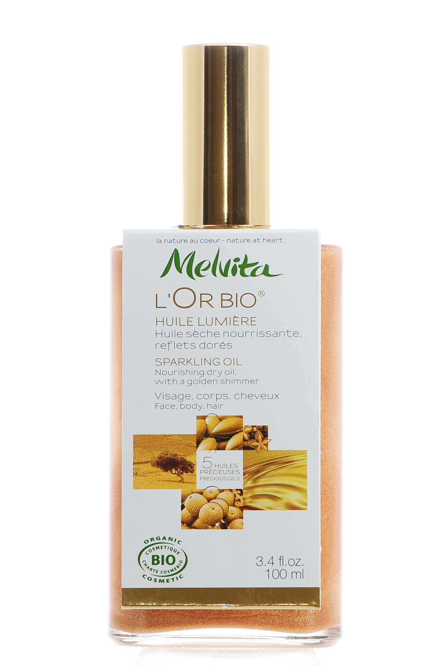 Мелвита Мерцающее масло L’Or Bio 100 мл (Melvita, Beauty Oils) фото 2