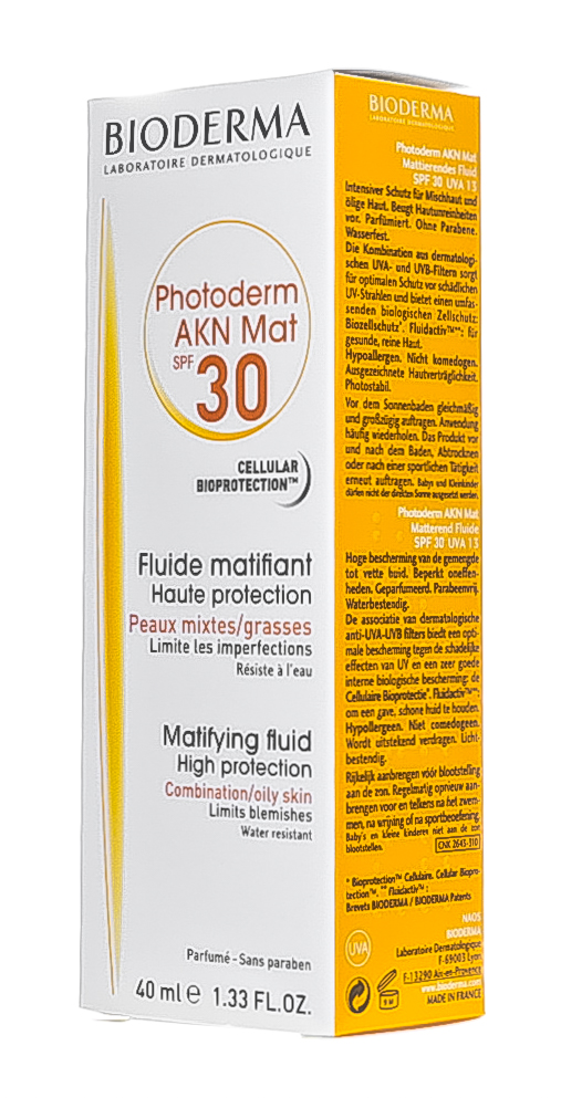 Биодерма Матирующая эмульсия AKN SPF 30, 40 мл (Bioderma, Photoderm) фото 2
