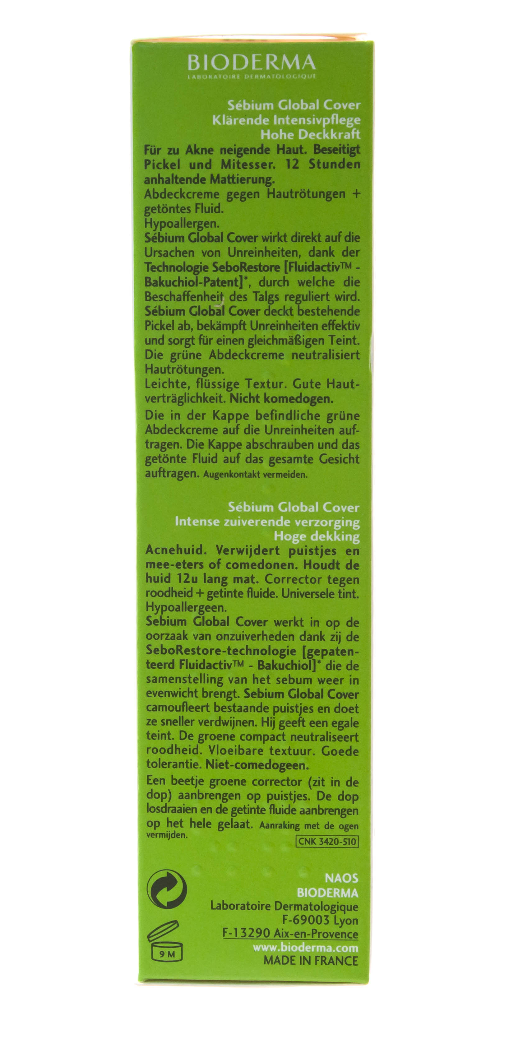 Биодерма Себиум Глобаль Cover Крем Оздоравливающий, маскирующий уход 30 мл + 2 г (Bioderma, Sebium (Bioderma, Sebium) фото 6
