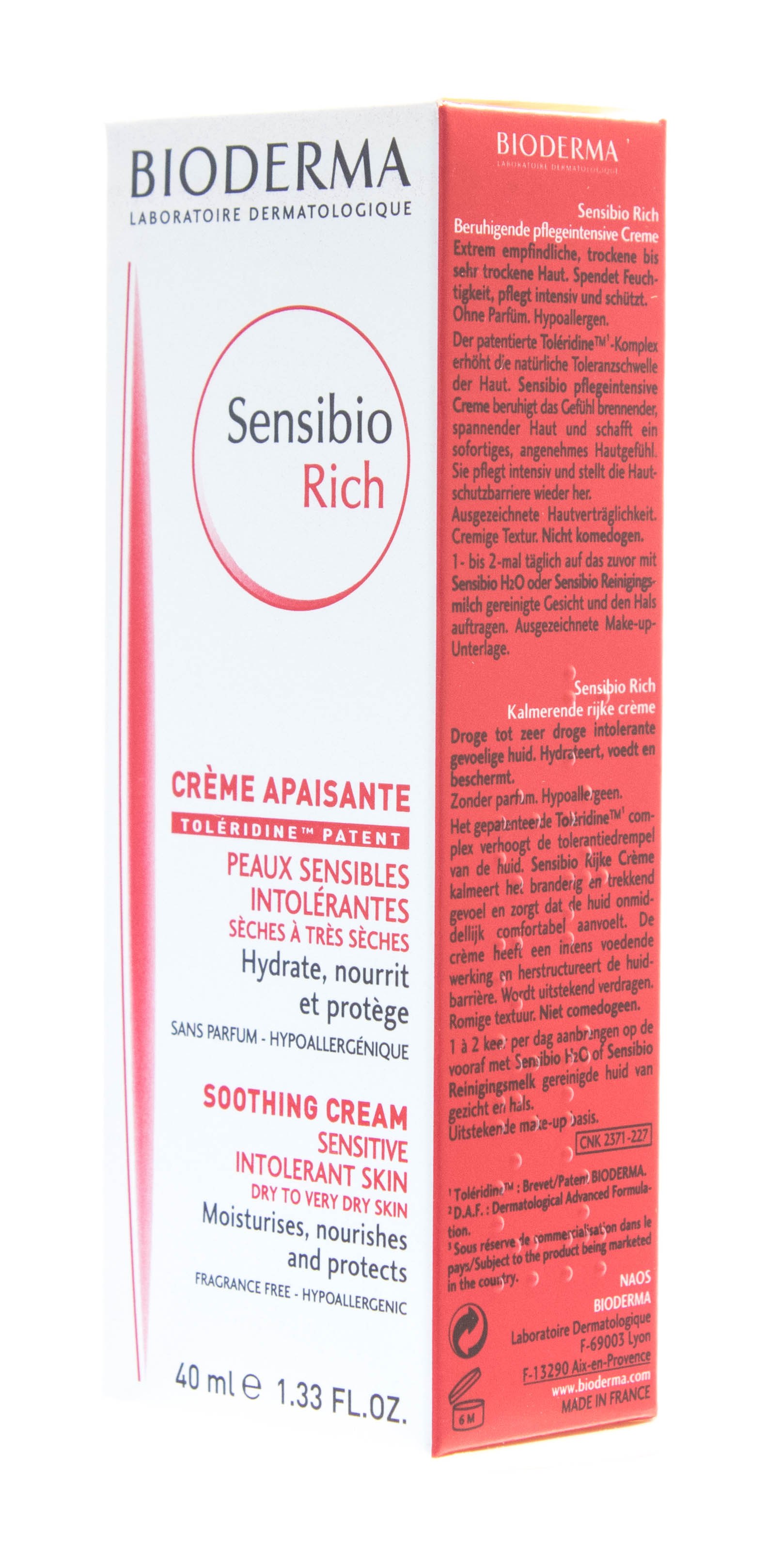 Биодерма Увлажняющий крем Rich для сухой чувствительной кожи, 40 мл (Bioderma, Sensibio) Биодерма Увлажняющий крем Rich для сухой чувствительной кожи, 40 мл (Bioderma, Sensibio) фото 1