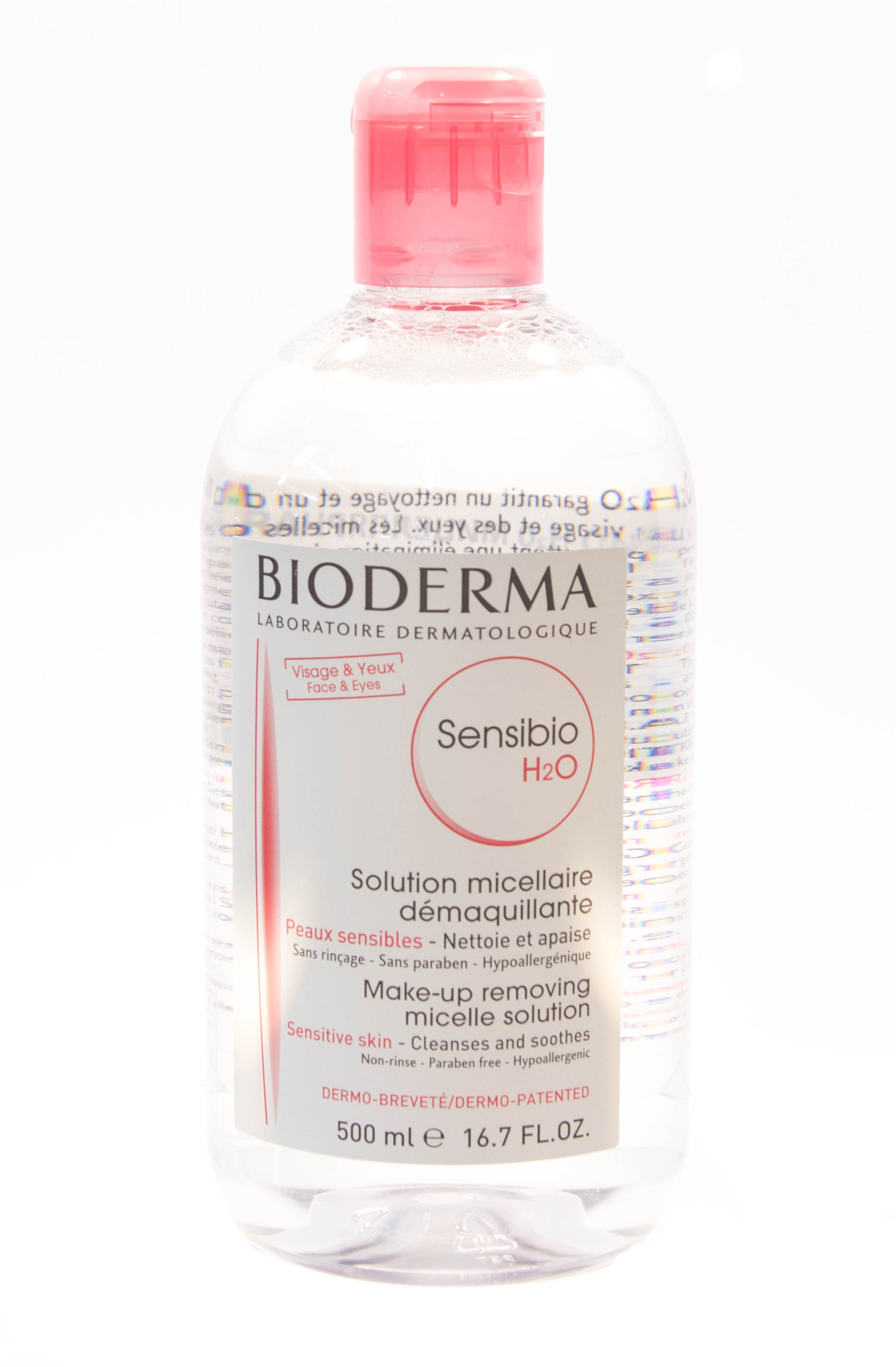 Биодерма Очищающая вода Сенсибио H2O 500 мл (Bioderma, Sensibio) фото 4