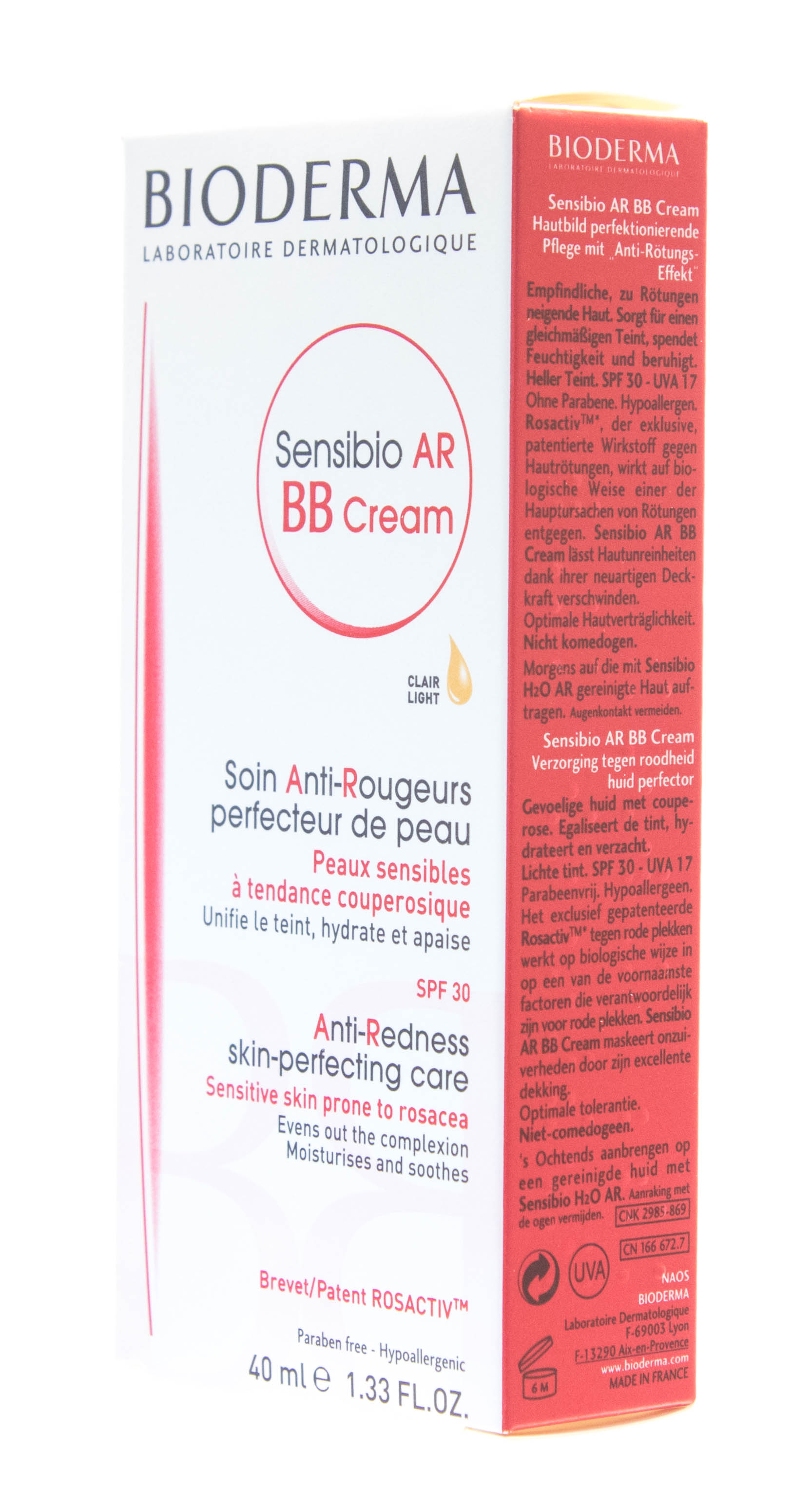 Биодерма Защитный BB-крем AR для кожи с покраснениями и розацеа, 40 мл (Bioderma, Sensibio) фото 1