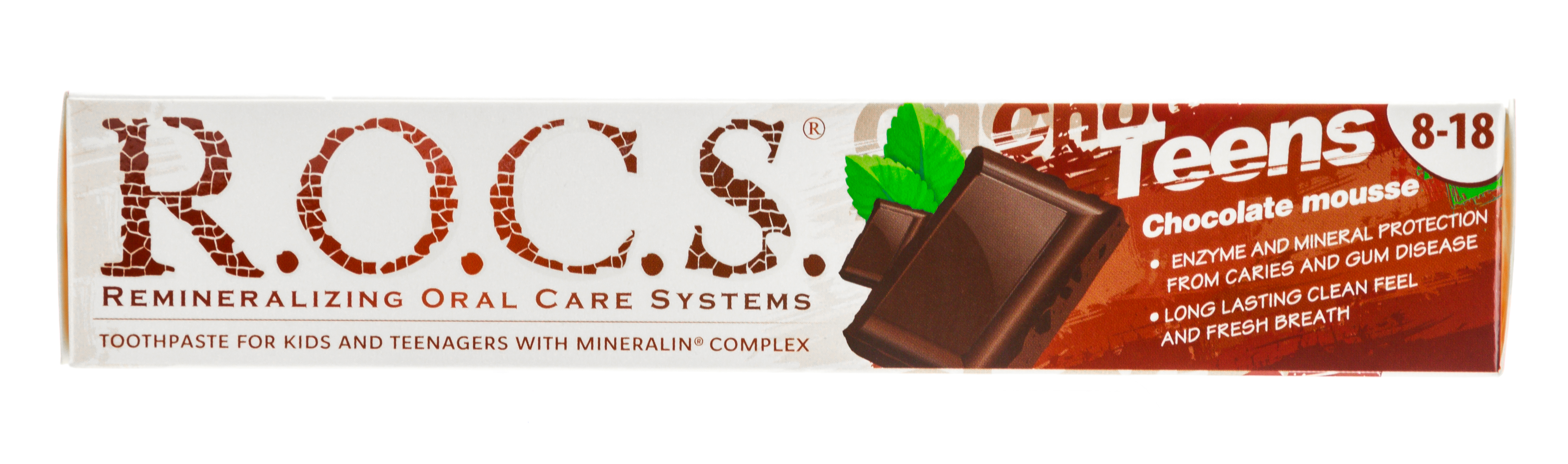 Рокс Зубная паста R.O.C.S Teens Шоколадный мусс 74 гр (R.O.C.S., Teens 8-18 years) фото 3