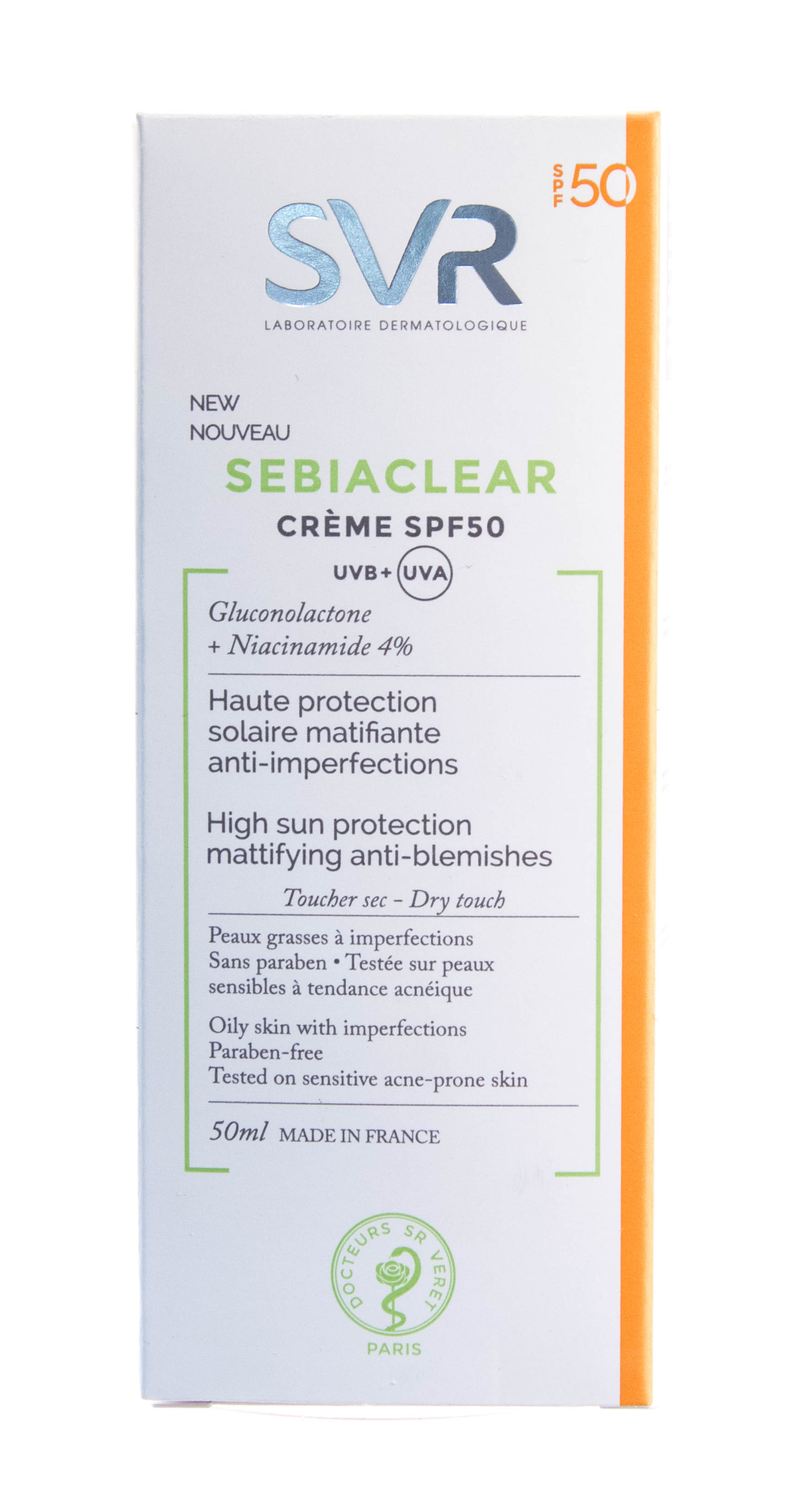 СВР Себиаклир Солнцезащитный крем SPF 50, 50 мл (SVR, Sebiaclear) фото 6