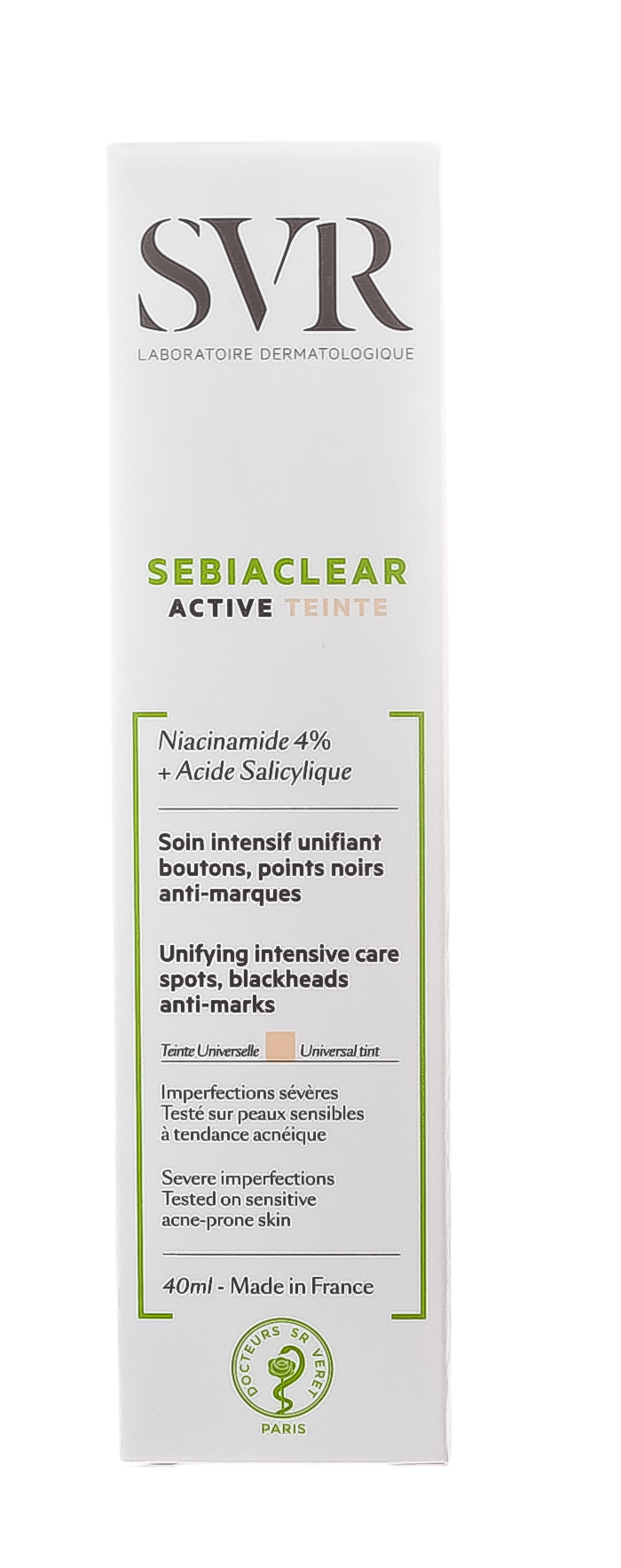 СВР Набор Себиаклир Актив: Универсальный тон крем-уход 40 мл + Себиаклир Мицеллярная вода 75мл (SVR, Sebiaclear) фото 2