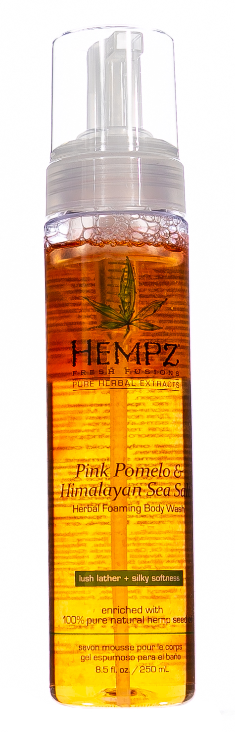 Хемпз Гель-мусс для душа Pink Pomelo & Himalayan Sea Salt Herbal Foaming Body Wash, 250 мл (Hempz, Помело и гималайская соль) фото 1