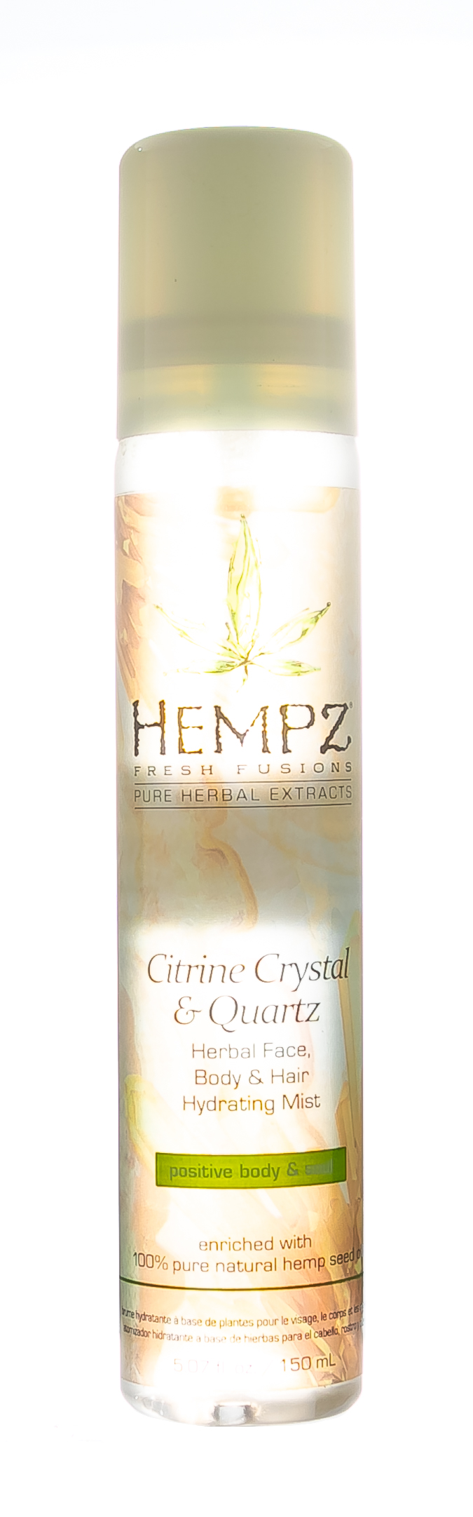Хемпз Гель-мусс для душа с мерцающим эффектом Fresh Fusion Citrine Crystal & Quartz Herbal Foaming Body Wash, 250 мл (Hempz, Желтый кварц) фото 1