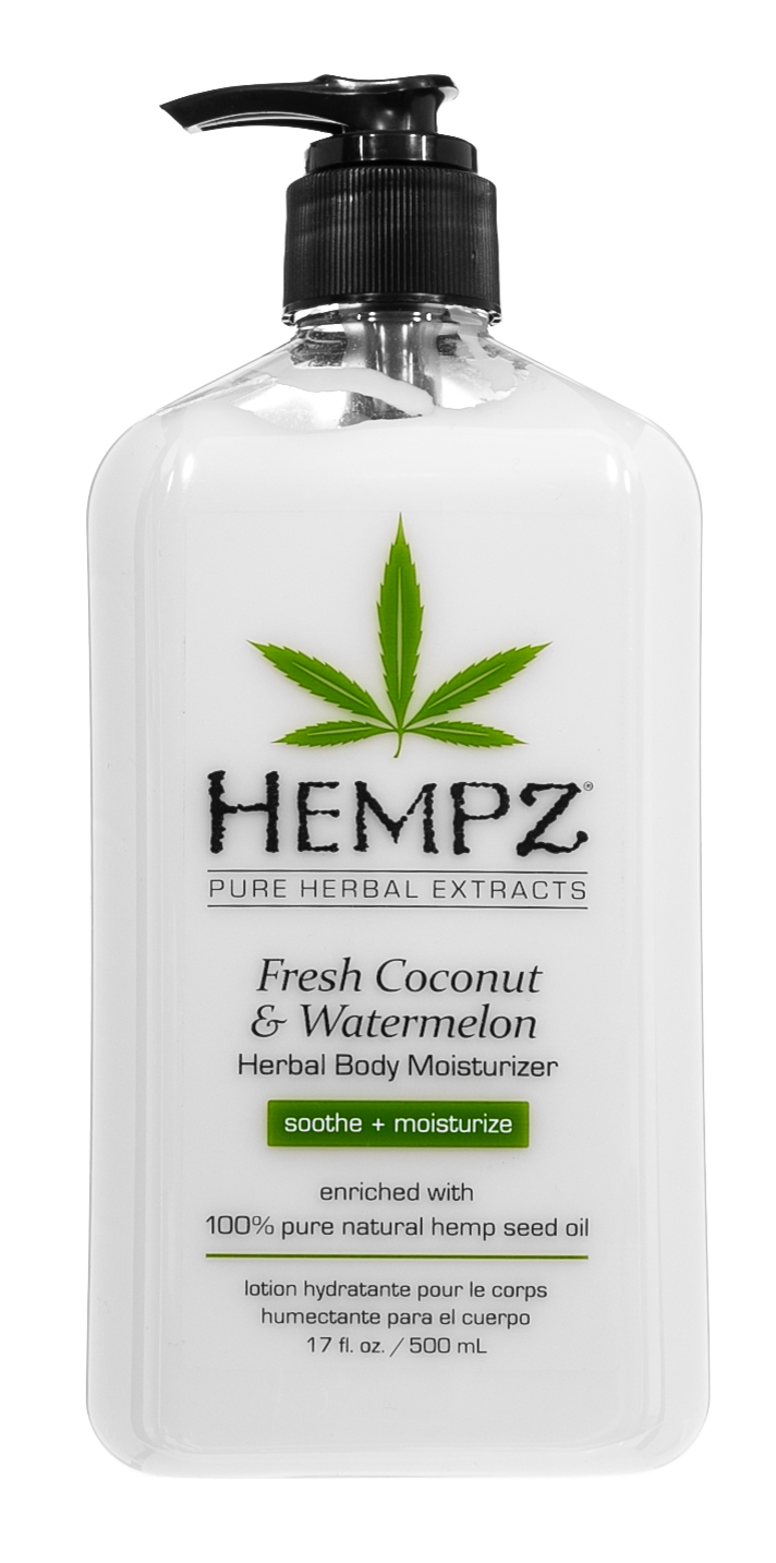 Хемпз Молочко для тела увлажняющее Fresh Coconut & Watermelon Herbal Body Moisturizer, 500 мл (Hempz, Кокос и арбуз) фото 6