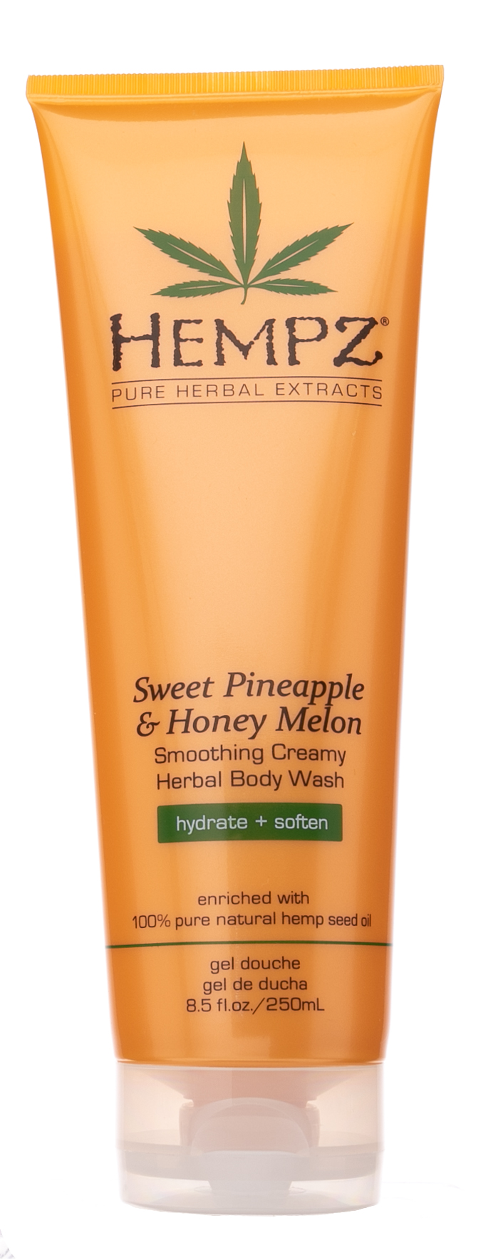 Хемпз Гель для душа Sweet Pineapple & Honey Melon Herbal Body Wash, 250 мл (Hempz, Ананас и медовая дыня) фото 1