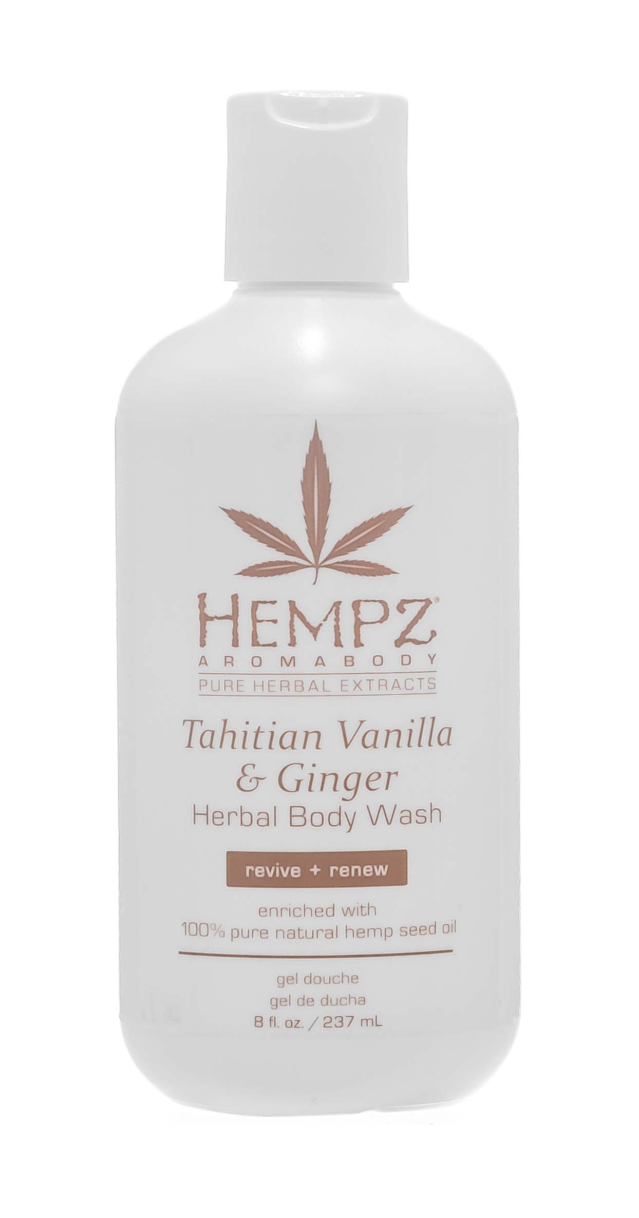 Хемпз Гель для душа Таити с экстрактом имбиря и ванили Tahitian Vanilla & Ginger Moisturizer Body Wash, 237 мл (Hempz, Имбирь и ваниль) фото 1