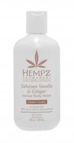 Hempz Гель для душа Таити с экстрактом имбиря и ванили Tahitian Vanilla  Ginger Moisturizer Body Wash, 237 мл. фото