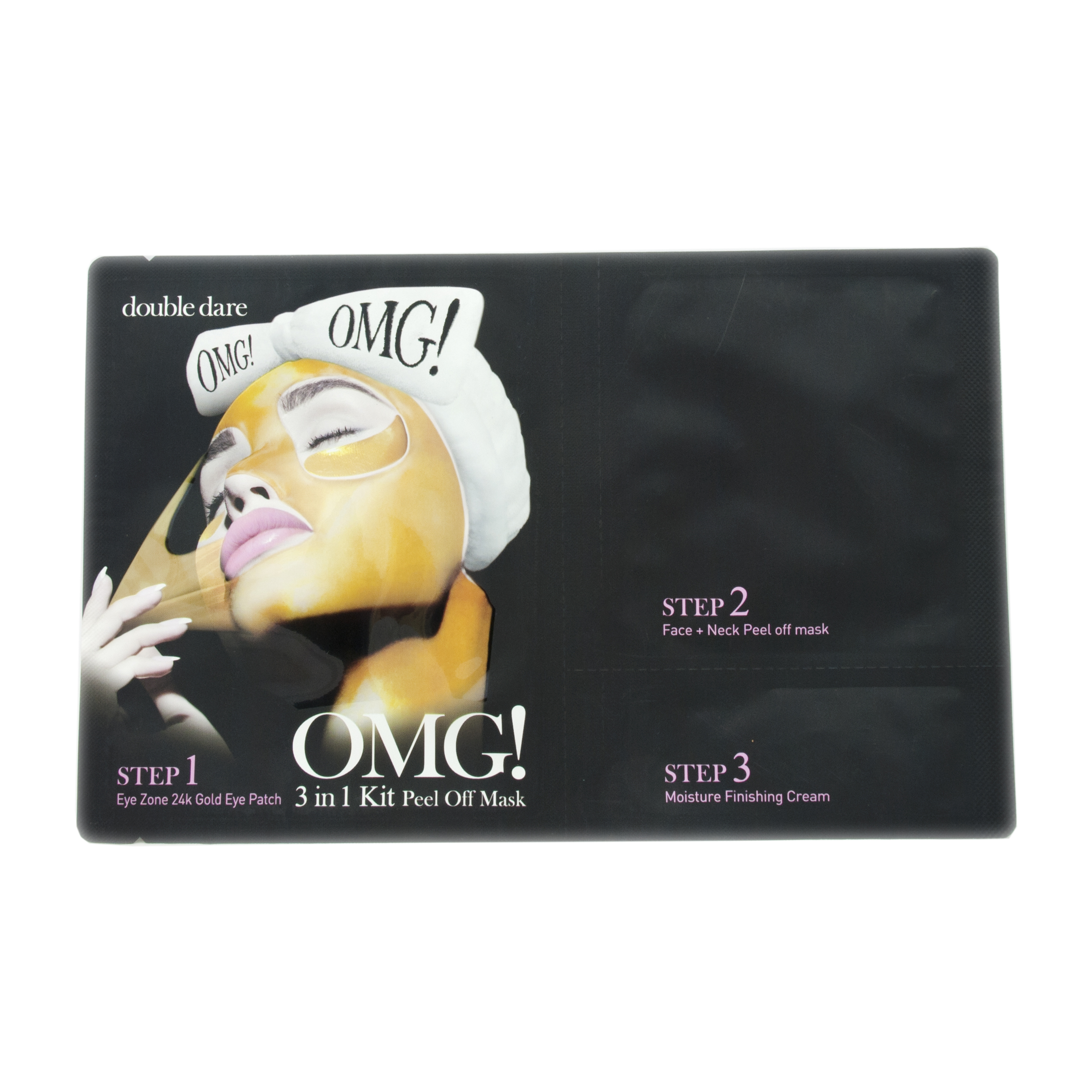 Дабл Дейр ОМГ Трехкомпонентная маска для обновления кожи лица 3 в 1, 1 шт (Double Dare OMG, Double Dare) фото 1