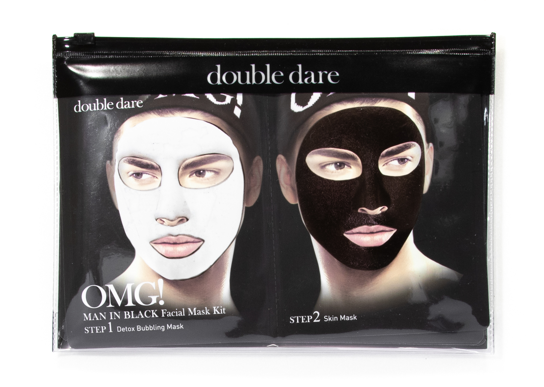 Дабл Дейр ОМГ Двухкомпонентный комплекс мужских масок «ДЕТОКС», упаковка 5 штук (Double Dare OMG, OMG!) фото 1