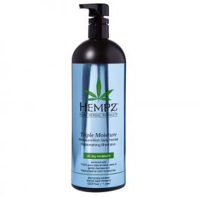 Hempz Шампунь с эффектом тройного увлажнения Triple Moisture Replenishing Shampoo, 1000 мл. фото