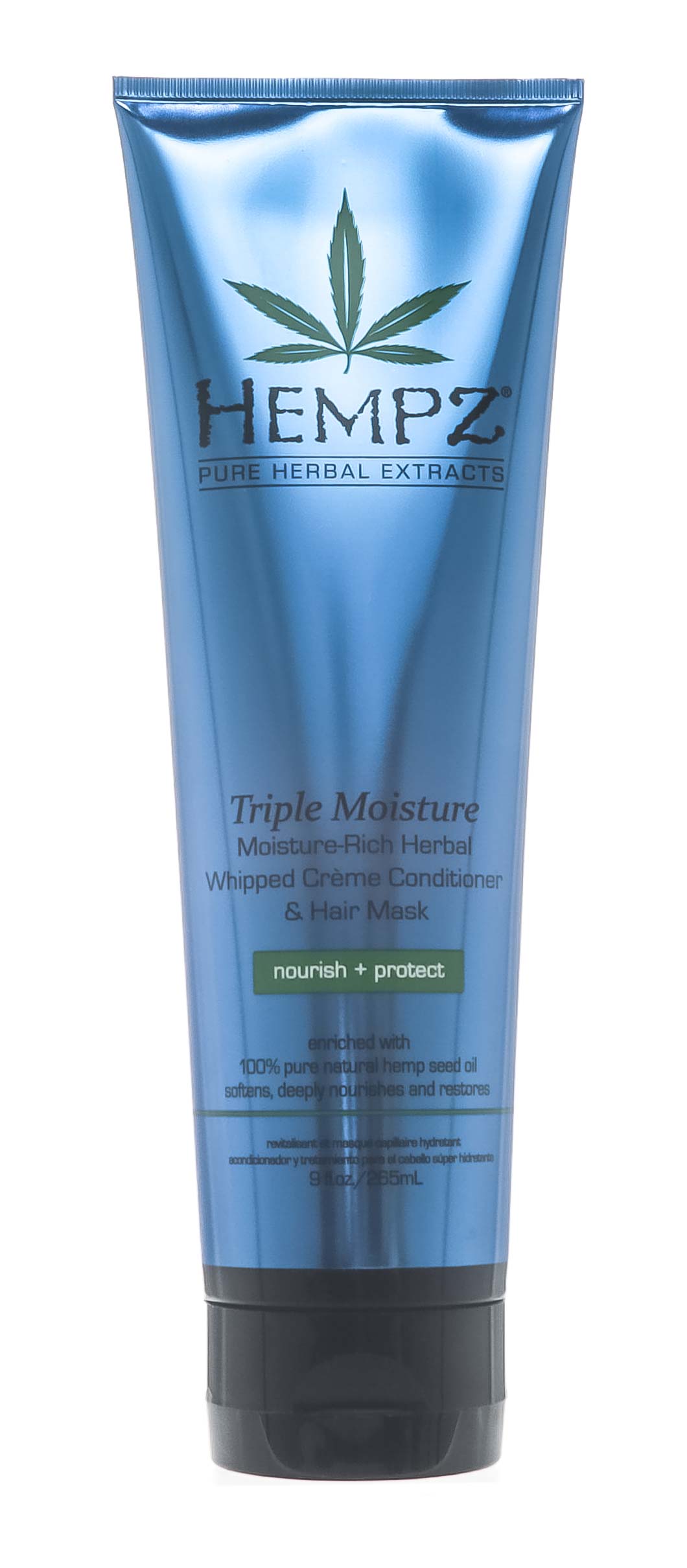 Хемпз Кондиционер растительный Triple Moisture Replenishing Conditioner, 265 мл (Hempz, Тройное увлажнение) фото 1