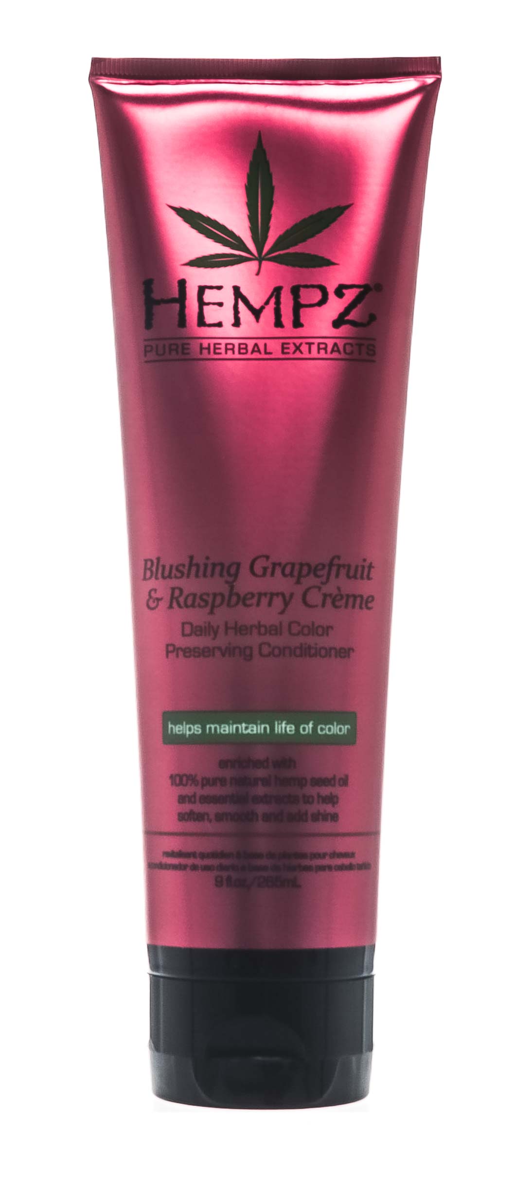 Хемпз Кондиционер растительный для сохранения цвета и блеска окрашенных волос Blushing Grapefruit & Raspberry Creme Conditioner, 265 мл (Hempz, Грейпфрут и малина) фото 1