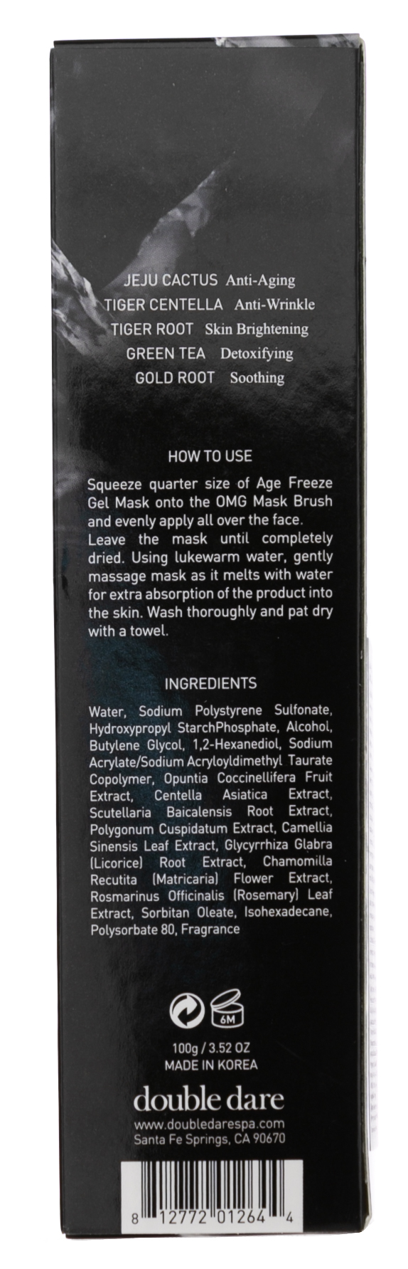 Дабл Дейр ОМГ Застывающая гелевая маска с лифтинг-эффектом 100 мл (Double Dare OMG, Age freeze) фото 3