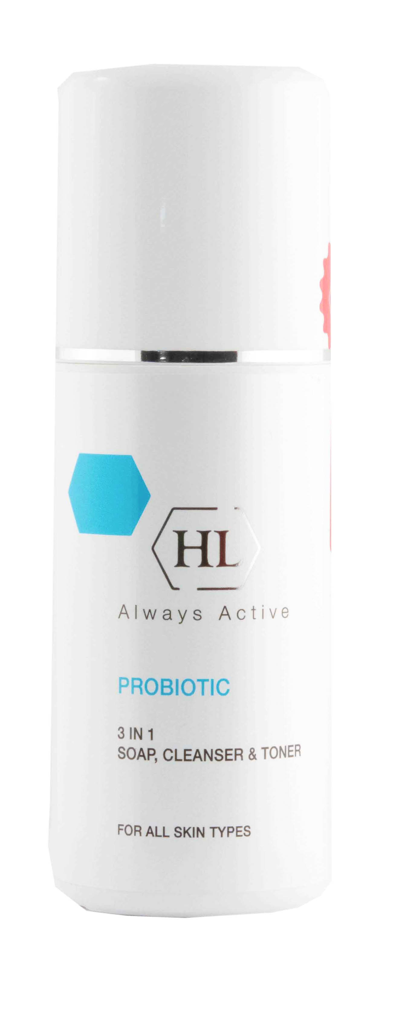 Холи Лэнд Очищающее средство PROBIOTIC 3 IN 1. SOAP, CLEANSER & TONER, 150 мл (Holyland Laboratories, ProBiotic) Холи Лэнд Очищающее средство PROBIOTIC 3 IN 1. SOAP, CLEANSER & TONER, 150 мл (Holyland Laboratories, ProBiotic) фото 1