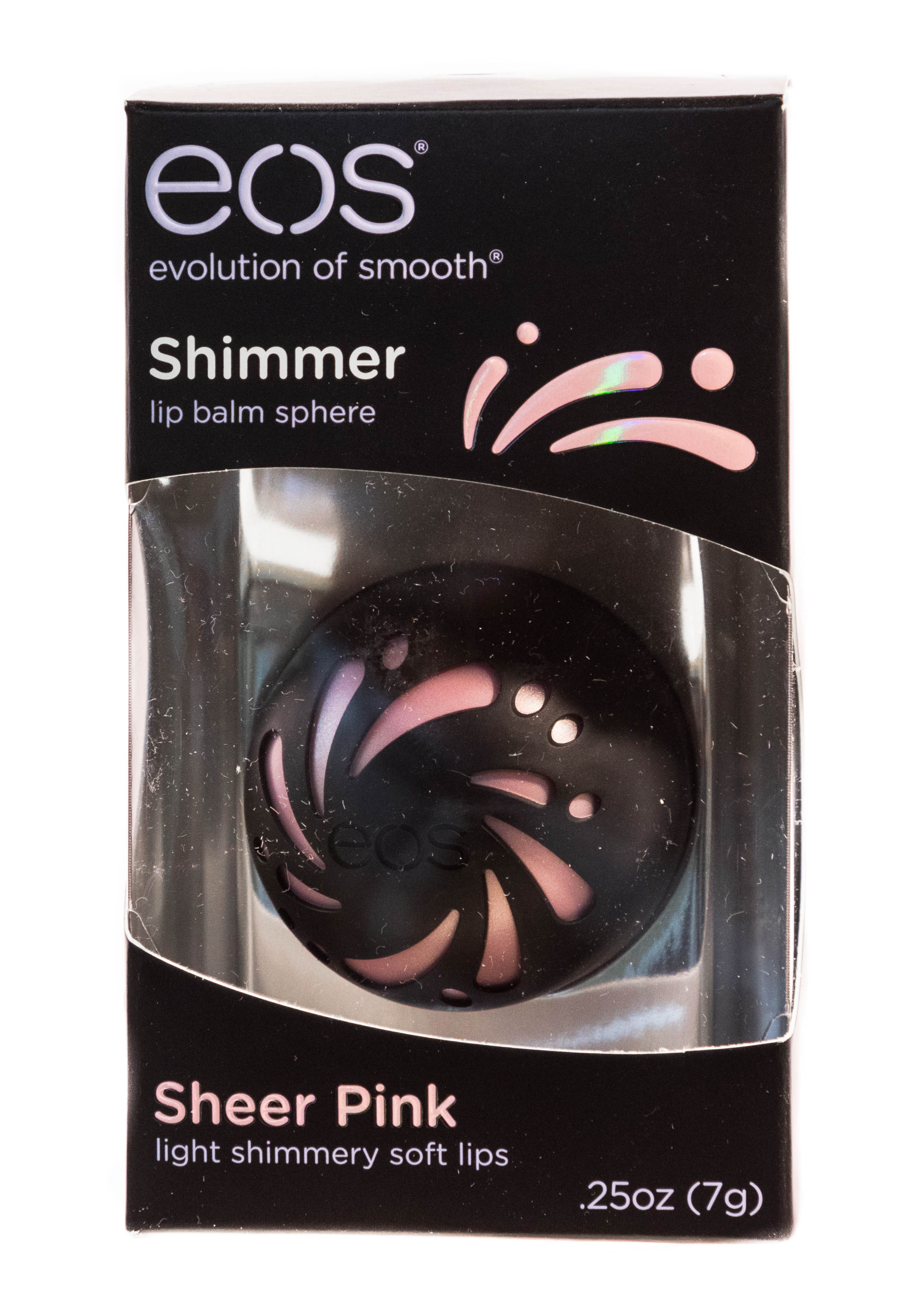 Эос Шиммерный блеск для губ Розовый Shimmer Lip Balm Sheer Pink (Eos, Lip Balm) фото 1