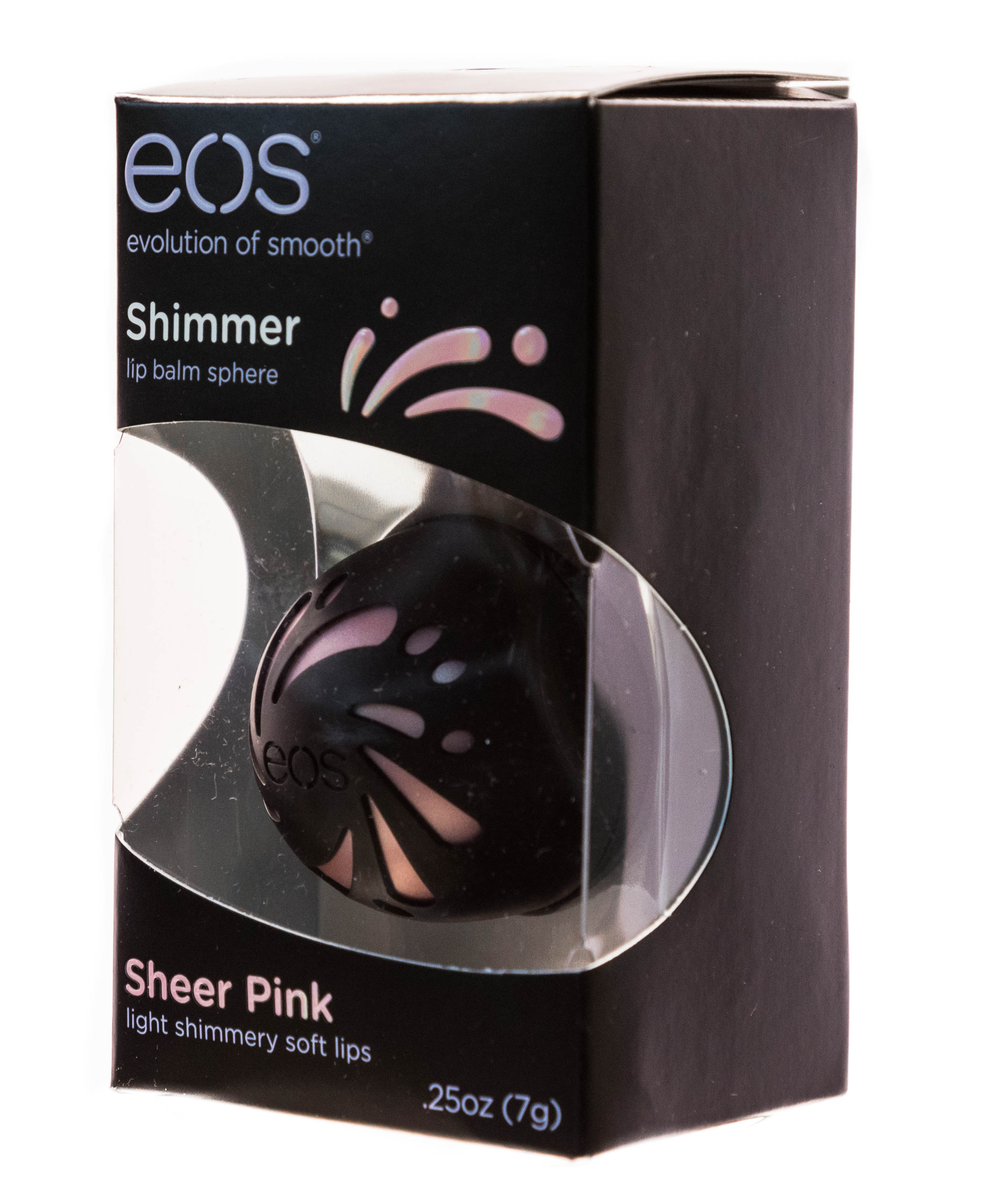 Эос Шиммерный блеск для губ Розовый Shimmer Lip Balm Sheer Pink (Eos, Lip Balm) фото 3