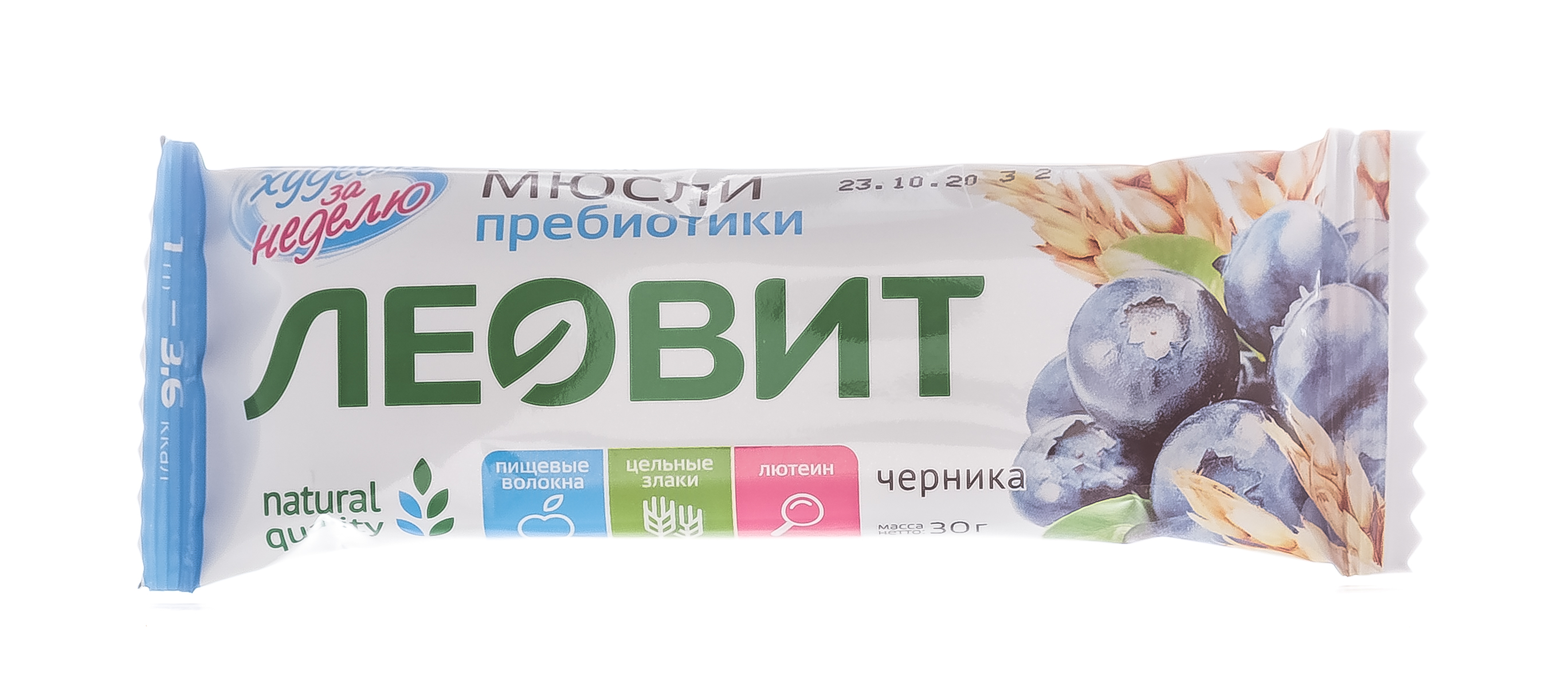 Леовит Батончик-мюсли с черникой и лютеином (Леовит, Леовит) фото 1