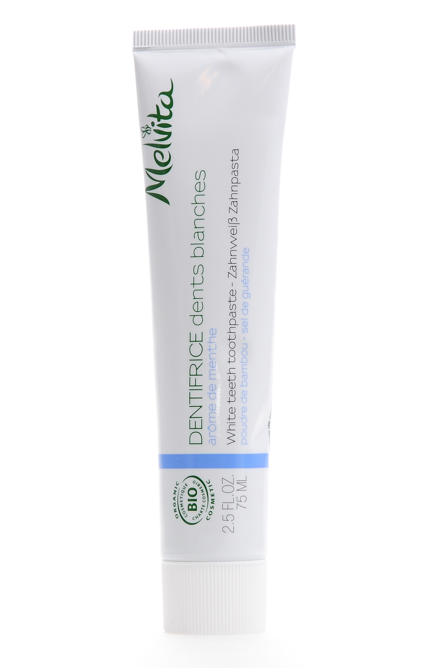 Мелвита Отбеливающая зубная паста со вкусом мандарина, 75 мл (Melvita, Ежедневный уход) фото 1